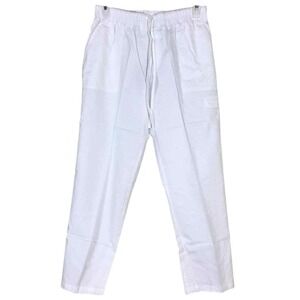 LE GALI Pants‎ Womens XS White Jordana Cropped Cargo Drawstring Pull On